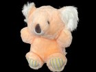Very Rare Vintage Dan Dee Peach Koala Bear Lovey 8  Plush Stuffed Animal Toy
