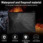 2000    Fire Proof Money Bag Fireproof Document Pouch Waterproof Safe Cash Us