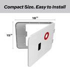 Fogatti 15x18 Inches Rv Water Heater Door Replacement 6 Gal Rv Water Heater Door