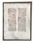 Illuminated Leaf From A Missal Manuscript