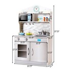 Kids Wooden Pretend Cooking Playset Cookware Play Set Kitchen Toys Toddler Gift