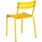 Lancaster Table   Seating Yellow Powder Coated Aluminum Outdoor Side Chair - 4ct