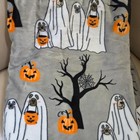 Halloween Ghost Dog Trick Or Treat Pumpkins Spooky Plush Throw Blanket 50x70 Nwt