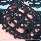 Vintage Black Lace Border French Black Lace Trim For Gothic Clothing Gothic