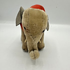 Vtg Steiff Baby Elephant 4    Red Collar Mohair Rope Tail 