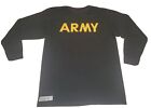 Usgi Us Army Physical Fitness Apfu Long Sleeve T-shirt Black Size Medium