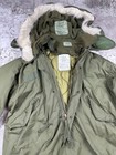 Vtg 70s Us Army Cold Weather Fishtail M-65 Parka  Hood   Liner Vanderbilt Smal