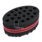 Big Holes Barber Hair Brush Sponge Dreads Locking Twist Afro Curl Coil Wave Hair