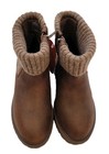 Wonder Nation Sweater Knit Faux Leather Toddler Girl s Ankle Boots