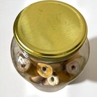 Jar Of Vintage Wooden Thread Spools