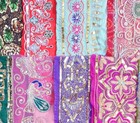 Rare Lot Antique Vintage Sari Trim Lace Edging Ribbon  Craft Doll Ov C209 Bb22