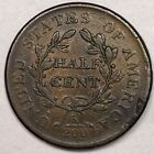 1806 Small 6 No Stems Draped Bust Half Cent Extremely Fine Xf Coin  16044