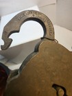 Antique 6 Lever Brass Padlock Eagle Lock Co Terryville-no Key