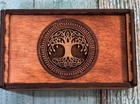 Tree Of Life  Elder Futhark Rune Set With Wooden Box  Viking Runes  Hand Crafted