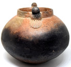 Rare Ancient Authentic Pre-columbian indian Double Bird Clay Vessel Cooking Pot