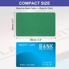 15pcs Anodized Aluminum Business Card 0 8mm Laser Engrave Name Card Blanks Green