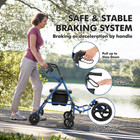  hot garvee 2-in-1 Rollator Walker   Transport Wheelchair