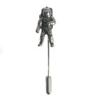 Solid 935 Argentium Silver Astronaut Design Men s Luxury Lapel Pin