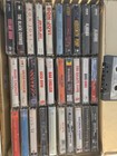 Vintage Cassette Tape Lot W  Storage Case Mixed Music   3 Blank Recorded Tapes 