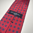 Brooks Brothers Geometric Red Square Silk Necktie Makers Tie Made In Usa