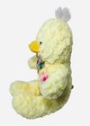 Spring   Easter Plush Yellow Fluffy Duck Chick With Pastel Colored Bow Dan Dee