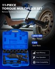 11 Pcs Torque Multiplier  1 Inch Drive Lug Nut Wrench Multiplier Heavy Duty