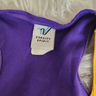 Varsity Cheerleader Uniform Top Purple Yellow Cheer  Made Sz 32 2