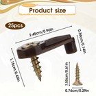 Glass Retainer Clips  25 Pcs Glass Cabinet Clips 4mm Plastic Mirror Holder Clip