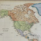 Large 32x50 World Map Rand Mcnally World Classic Edition Geography Wall Display
