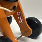 Very Rare Vintage Kouvalias Orange  Dog Wooden Greek Pull Toy Greece Nice 