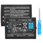 New 3 7v Replacement 2000mah Rechargeable Battery For Nintendo 3ds