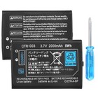 Rechargeable Replacement Battery Kits For Nintendo 3ds Ctr-003 3 7v 2000mah