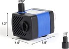 50 Gph Mini Submersible Pump Aquarium Fish Tank Fountain Water Hydroponic