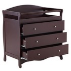 Baby Changing Table Infant Diaper Station 3 Drawer Changing Diaper Clothes Brown