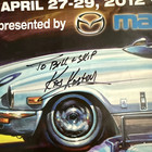 The Mitty 2012 Grmspeedfest Kas Kastner Signed Poster Triumph Mazda Rare