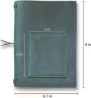 Kisski Small A5 Travelers Notebook Cover  Refillable Leather Journal Cover For 5