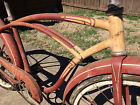 Vintage 40s 50s Schwinn Typhoon Bicycle Original Paint Antique 24  Balloon Tire