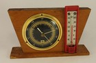 1980 s Vintage German Torr Forster Weather Station Barometer Thermometer