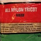 Deadstock Men s Tricot Nylon Green Briefs Size Small