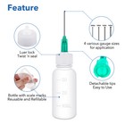 24pcs pack Empty Plastic Squeezable Dropper Bottles Fine Tip Glue Applicator Set