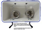 Jockey Box Cooler  2 Faucet 5 16  50  Stainless Steel Coil  48qt Cooler -cb50s2 