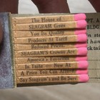 Vintage Feature Matchbook Seagram s King Arthur London Dry Gin Unstruck Rare