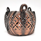 Lot 3 Bath   Body Works Metal 3-wick Jar Candle Holder Sleeve Ornate Cutouts Bbw