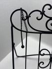 Wrought Iron Cookbook bible Holder 16x14 Book Stand Easel Ball Chain Weight