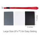 5 x 7  18  Gray Card White Balance 3 Card Set Custom Calibration Camera Checker