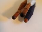Lot Of 3 Vintage Wood Industrial Textiles Bobbins Quills Spools W  Thread Brown