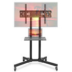 Tv Stand Mobile Cart Mount Wheels For Plasma  Led  Flat Screen - Fits 32  - 65 