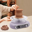 Electric Adjustable Speed Pottery Machine Mini Clay Making Pottery Craft Kit