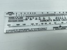 Concrete Block Wall Calculator Estimator Slide Rule Frank Walker Chicago