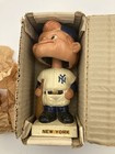 1961-1963 White Base New York Yankees Baseball Bobblehead Nodder W  Box Has Wear